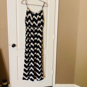 Chevron/Zebra Maxi Dress